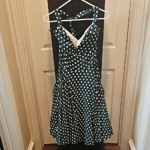 Trashy Diva Green Polka Dot Midi Dress